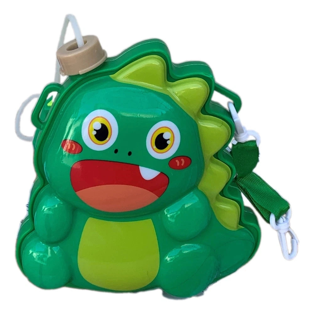 Trade Shop - Zainetto Con Pistola Sparabolle Sapone Bottiglia 150ml Dinosauro Gioco Per Bambini 807656a -