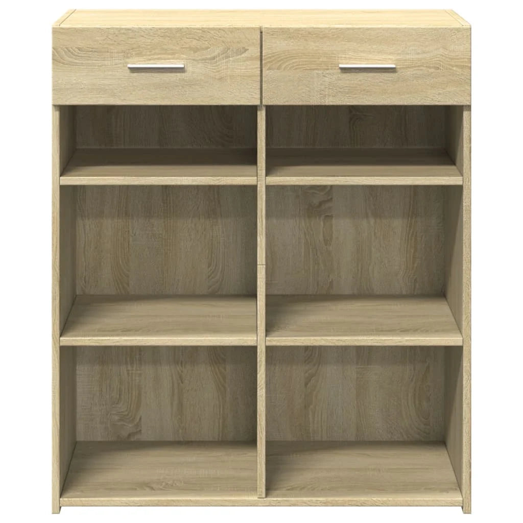 Buffet credenza cassettiera armadio mobile contenitore organizer cucina soggiorno rovere Sonoma 80 x 42,5 x 93 cm legno ingegnerizzato marrone 02_0031723