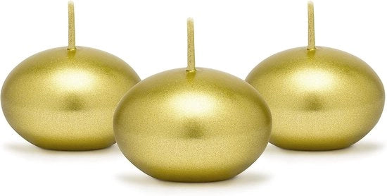 Set di candele galleggianti in oro per vaso e acquario - decorazione per matrimoni, compleanni e cerimonie