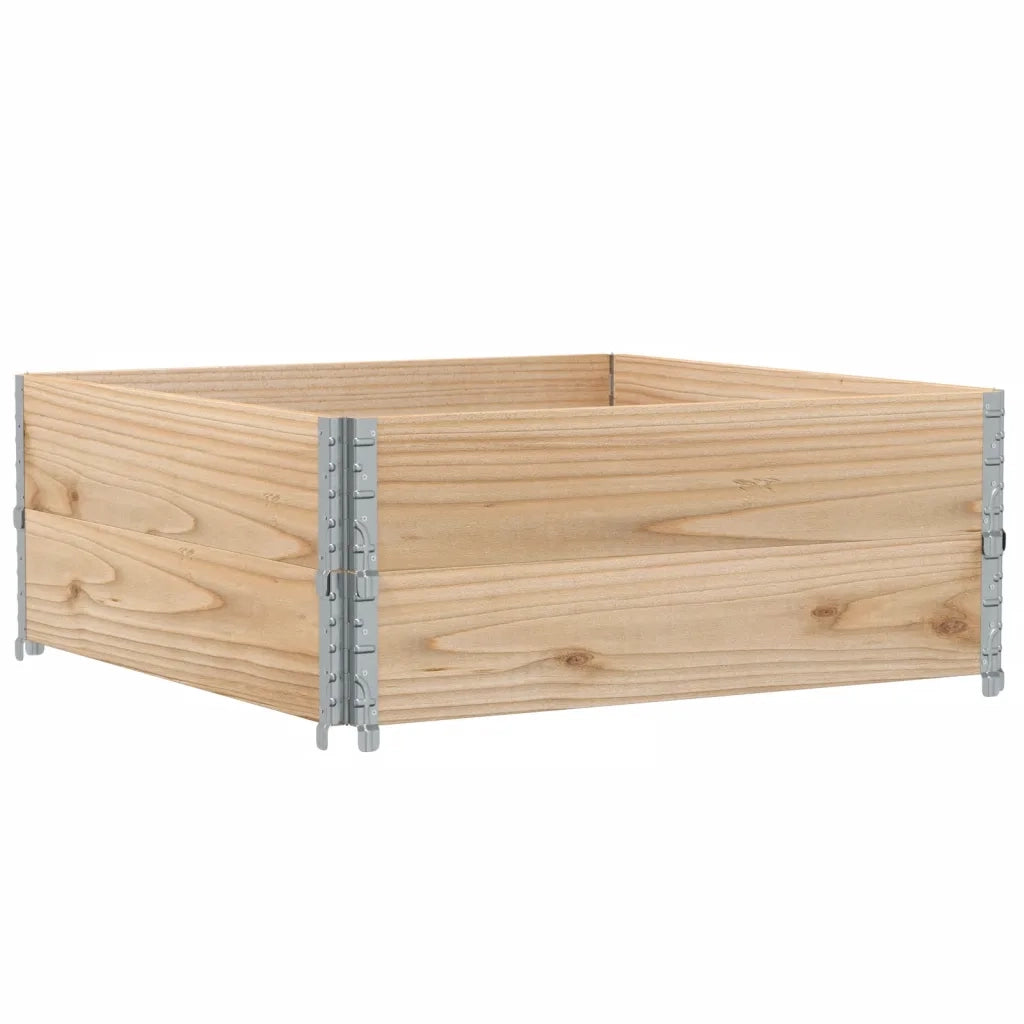 Fioriera | Cassetta per fiori | Vaso da Giardino 100x100 cm in Legno Massello di Pino