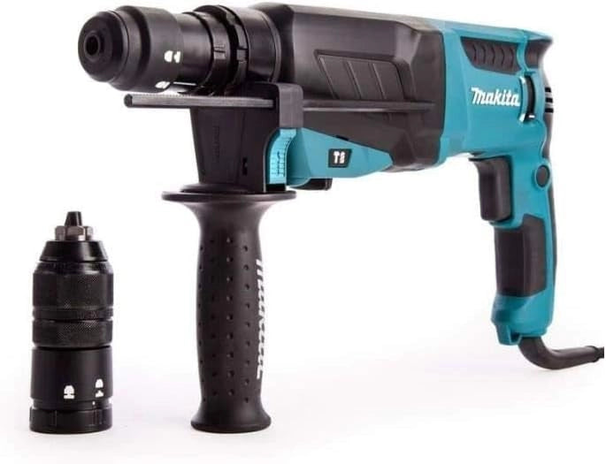 Makita HR2630TX4 - Scalpello SDS-Plus, 800 W, 26 mm, con kit di accessori Nero