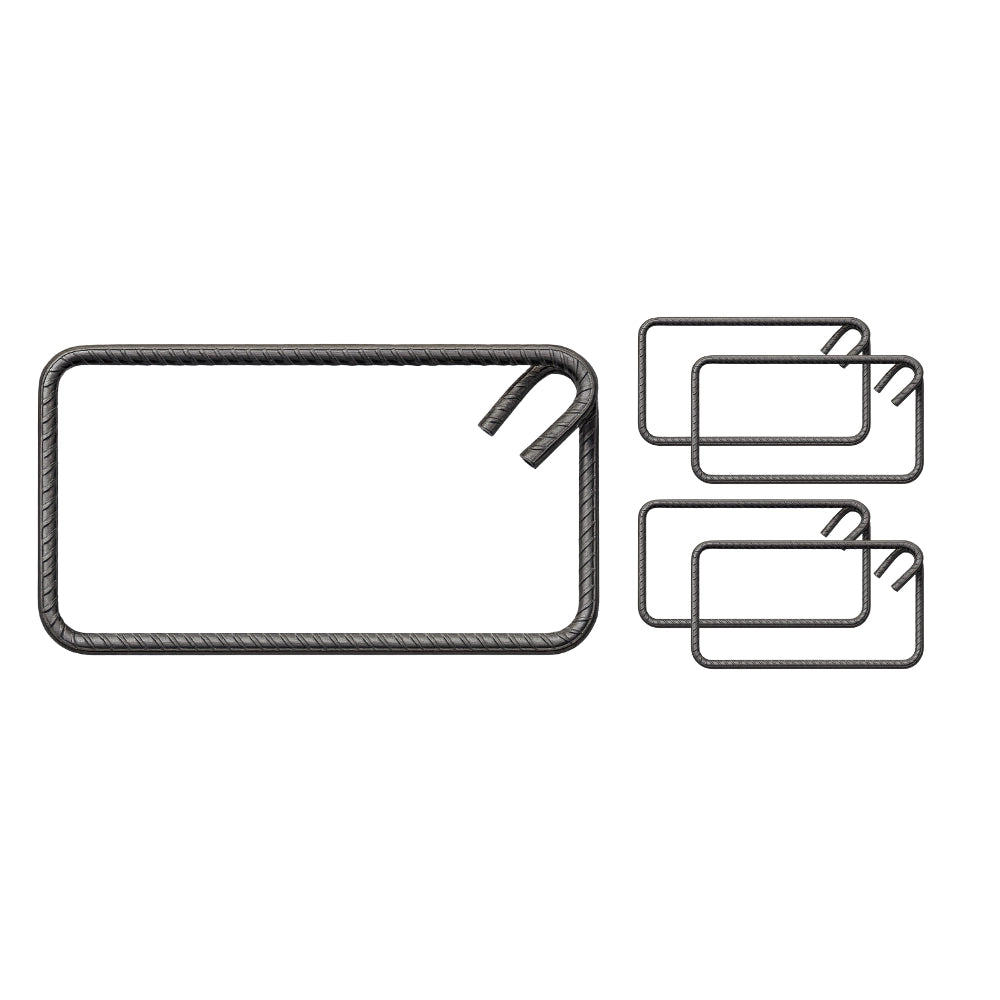 Staffe antisismiche armatura ferro 20x40 cm strutture cemento formati multipli *** pezzi 20, confezione 1