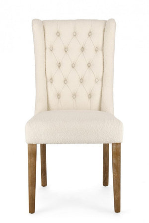 Set 2 Sedie 51x63x104h cm Columbia Naturale Bouclè