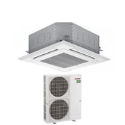 Climatizzatore Condizionatore Mitsubishi Electric Cassetta 90x90 a 4 Vie 34000 Btu PLA-M100EA + PUZ-M100YKA Trifase R-32 Wi-Fi Optional con Griglia Inclusa