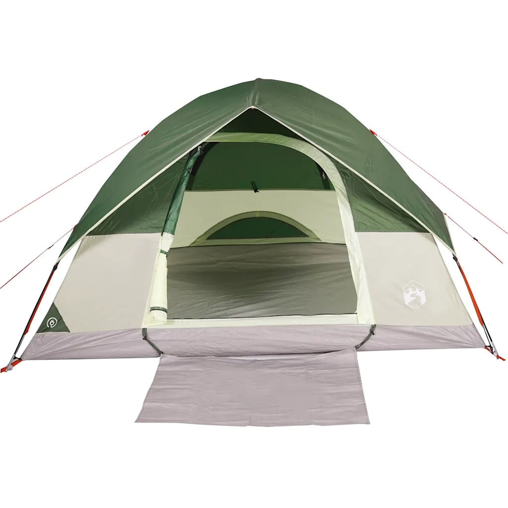 Tenda da Campeggio a Cupola per 6 Persone-Tenda per Escursionismo Verde Impermeabile 902785