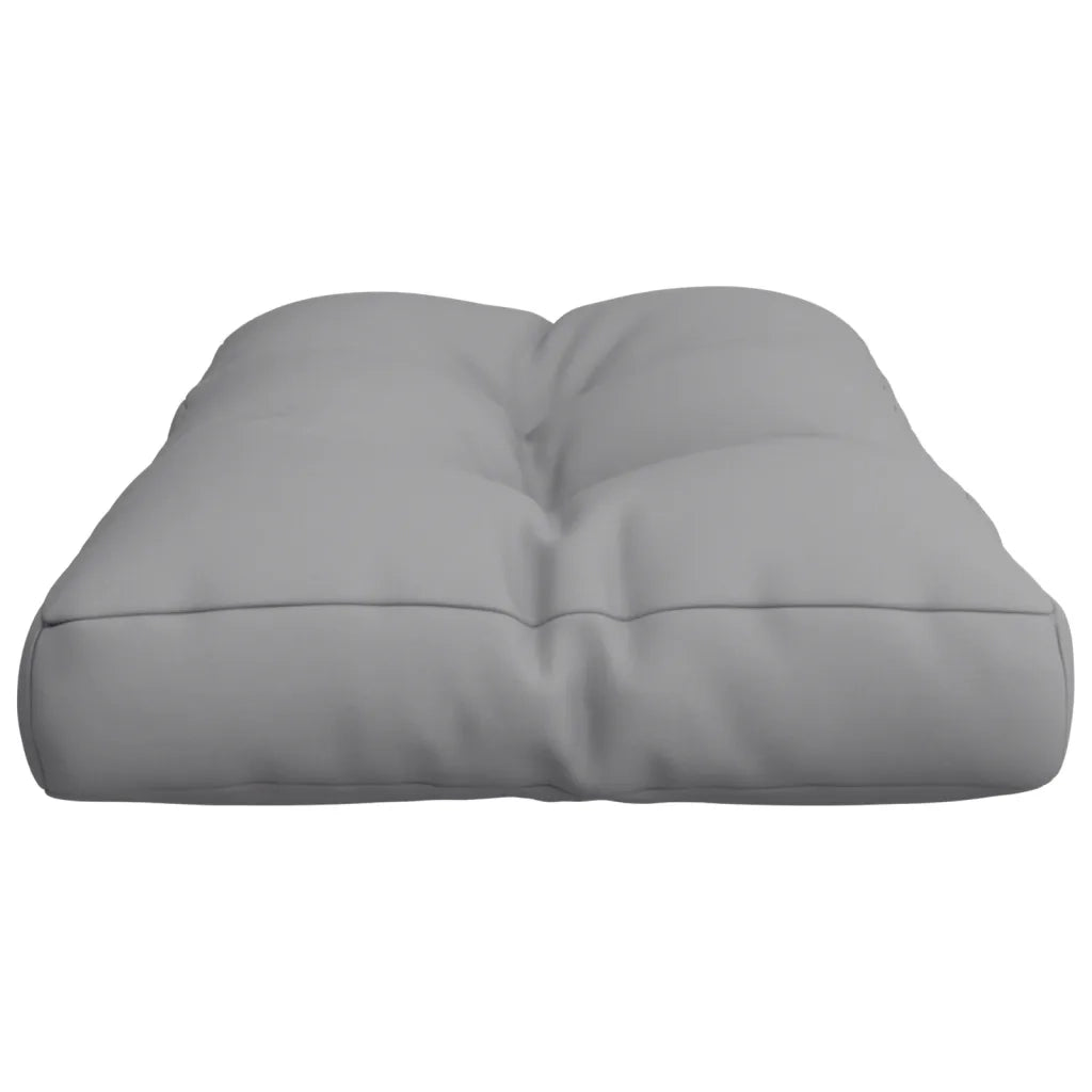 Cuscino per Pallet Grigio 80x40x12 cm in Tessuto