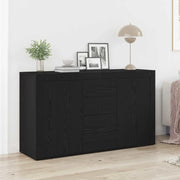 Credenza Rovere Nero 120 x 36 x 69 cm Legno multistrato 3333865