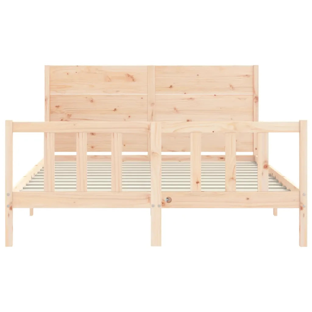 Giroletto senza Materasso 160x200 cm in Legno Massello di Pino 3192761