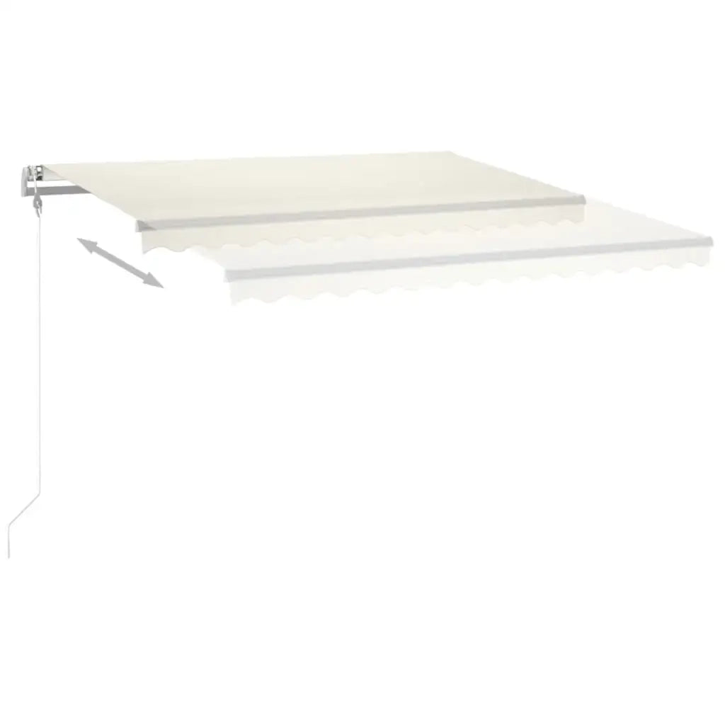 Tenda Automatica con Sensore Vento e LED 400x350 cm Crema cod mxl 56108