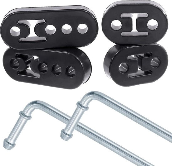 Supporto di fissaggio per tubo di scarico in gomma isolante con beugel universale per RV, set da 6 (2 pezzi 4 pezzi pezzo diametro 0,4 pollici)