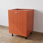 Mobile Base 60 Compreso Di Anta. H 72 Cm L 60 Cm P 55.5 Cm. Spedizione In Kit Ciliegio