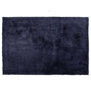 Tappeto shaggy in misto cotone e poliestere blu 160 x 230 cm soffice pelo denso