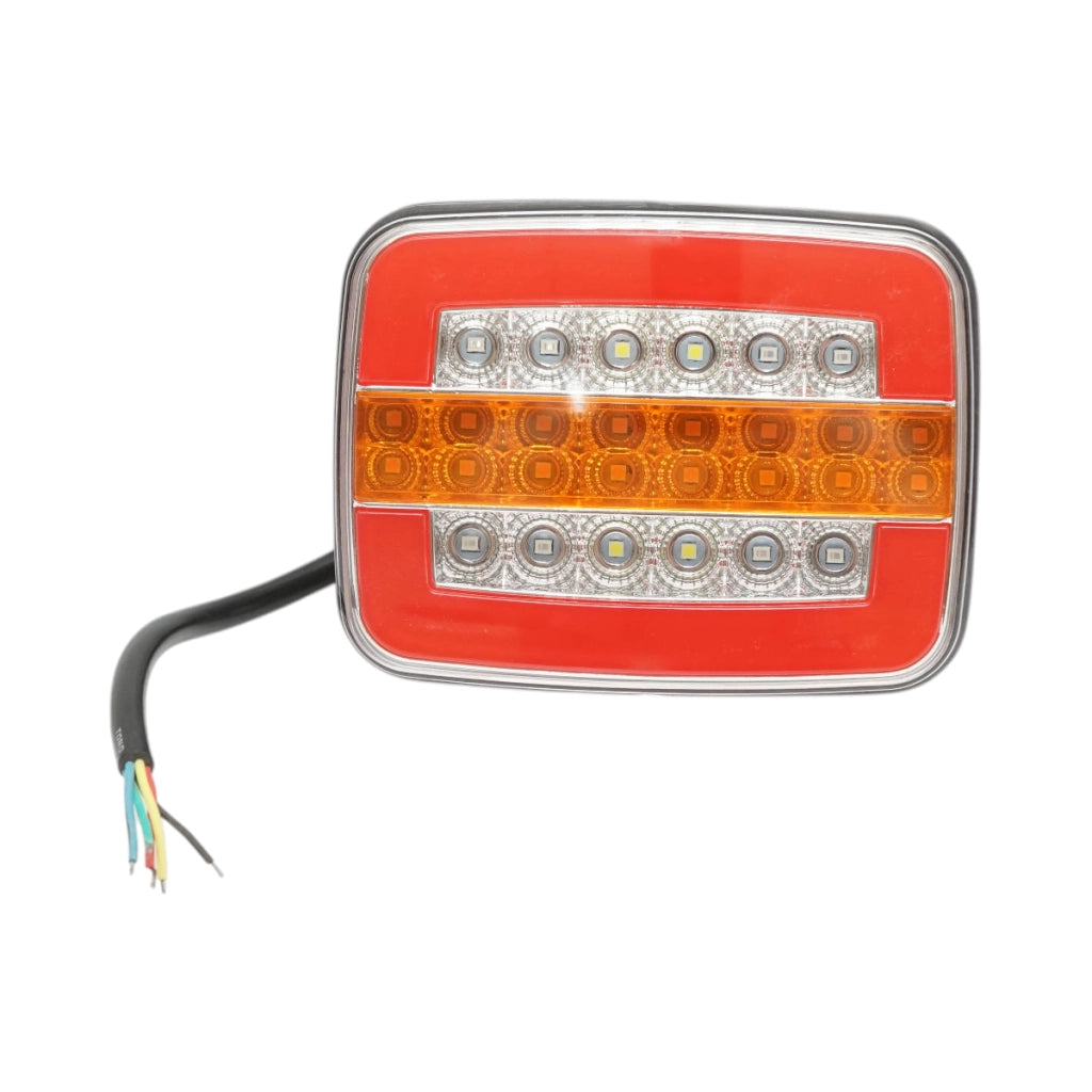 Luce freno posteriore rettangolare LED 12V/24V universale 125x95x35mm Breckner Germany