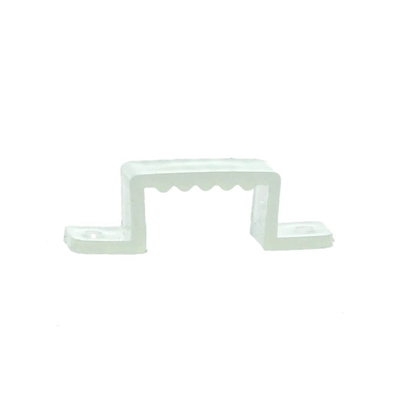 10 PZ Clip Fissaggio Rigido 16x10 mm per Bobina Striscia Led Impermeabile