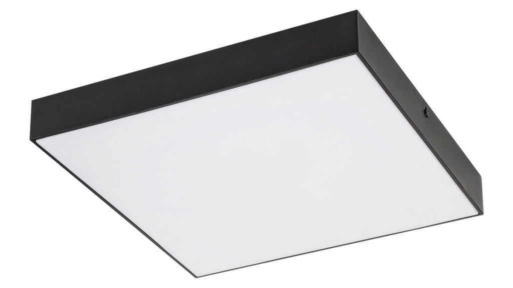 Plafoniera esterna quadrata LED 18W IP44 nera Rabalux