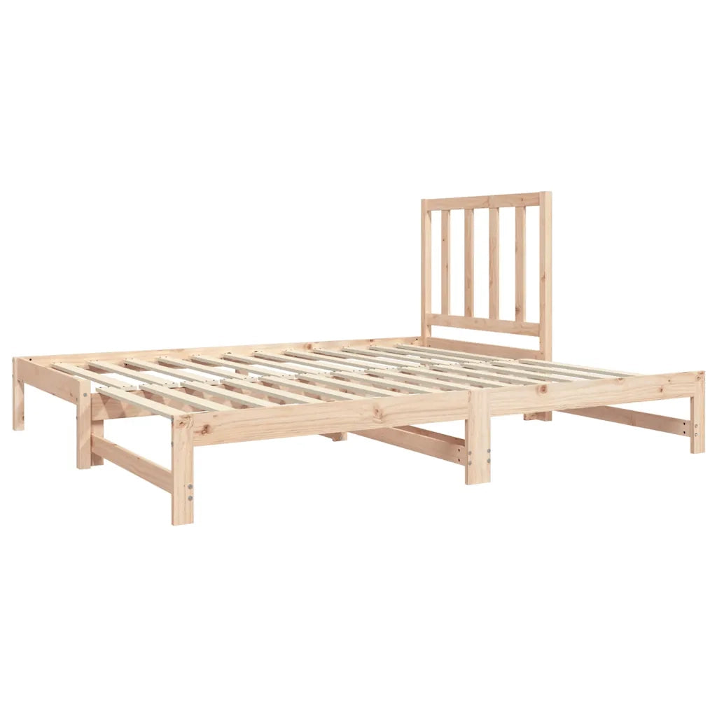 Dormeuse Estraibile 2x(90x190) cm Legno Massello di Pino