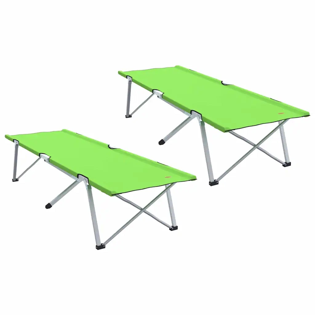 Letto da campeggio pieghevole 2 pz Verde 194 x 62,5 x 42,5 cm CFW9913849