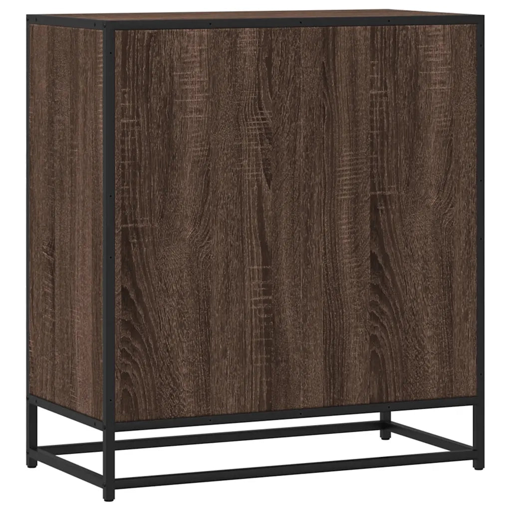 Credenza Rovere Marrone 68x35x76 cm in Legno Multistrato 848988