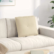 Cuscino per Schiena Crema 50 x 19 x 45 cm Tessuto 42014622