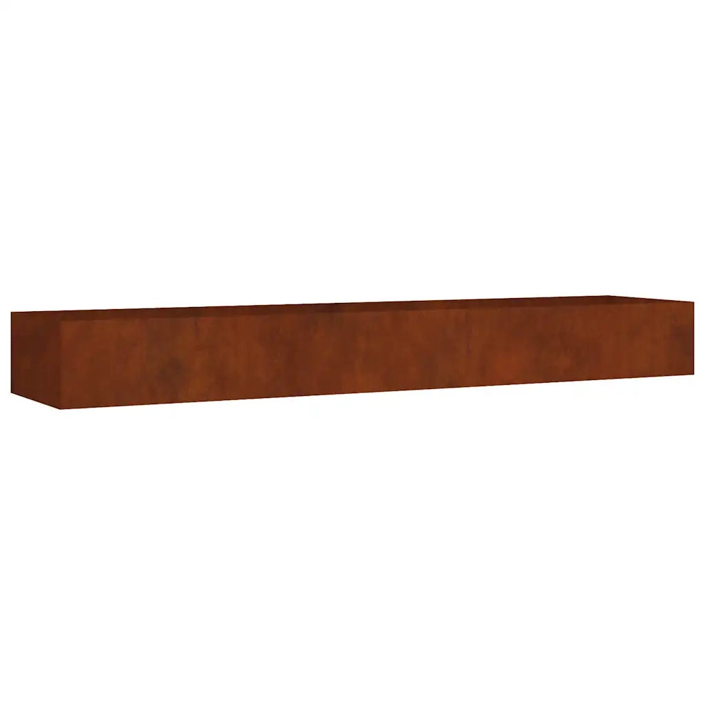 Fioriera Rialzata da Giardino 360x80x40 cm in Acciaio Corten