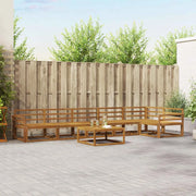 Set di divani da esterno 7 pcs Naturale