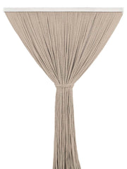Tenda Antimosche per Porta Finestra a Pannello Con Telaio In PVC Beige - 100 x 220
