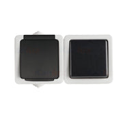 Interruttore e presa francese IP54 nera Kanlux Tekno