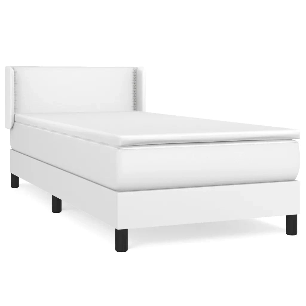 Giroletto a Molle con Materasso Bianco 100x200 cm in Similpellecod mxl 122439