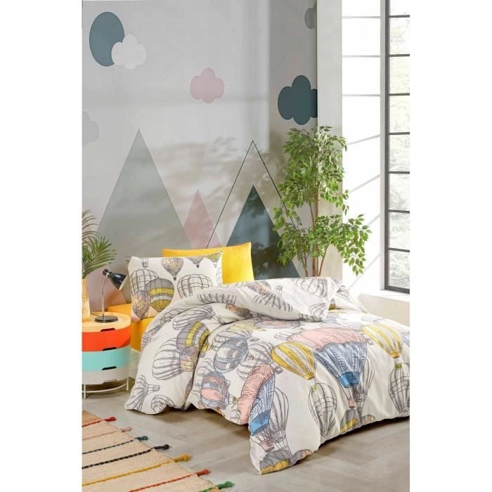 Completo letto - 1 copripiumino 220 x 240 cm + 2 federe 60 x 60 cm - 100% cotone rinforzato - Senape