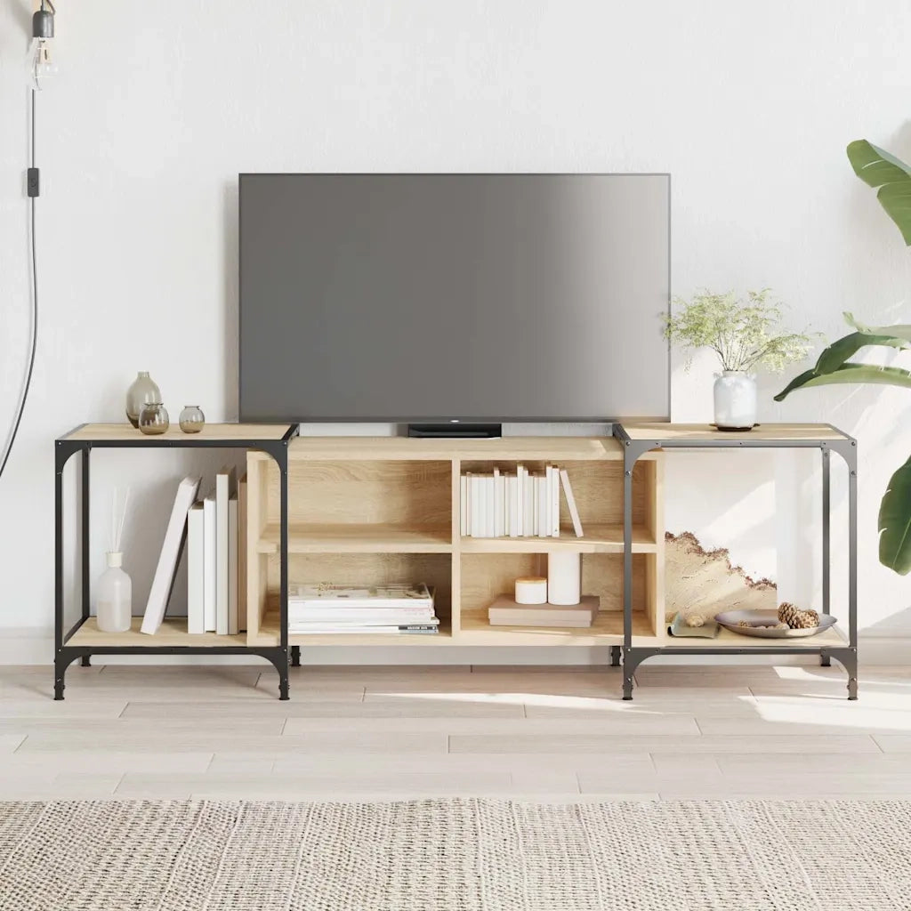 Mobile Porta TV-Mobile per TV-Credenza TV Rovere Sonoma 155x37x50 cm in Legno Multistrato