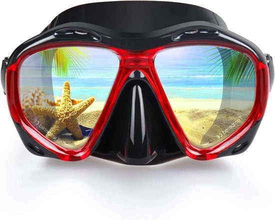 Kit di immersione per adulti e bambini con maschera anti-condens e boccia impermeabile per immersioni in acque profonde