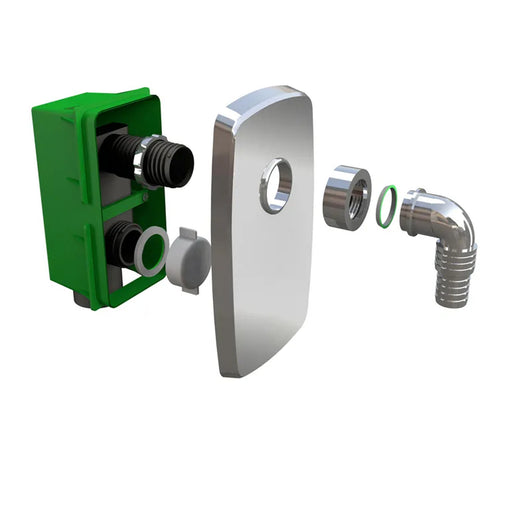 Sifone Per Lavatrici E Lavastoviglie Ad Incasso, Cromato Bonomini 3435CR40B9-R