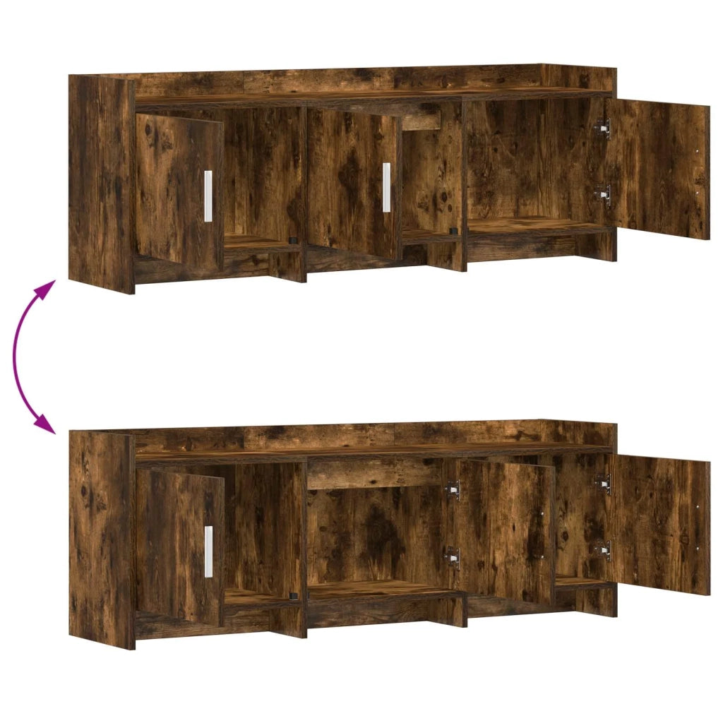 Mobile TV 130 x 33 x 47 cm Rovere Fumo Legno ingegnerizzato 8011199