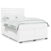 Giroletto a Molle con Materasso Bianco 160x200 cm in Similpelle 3293029