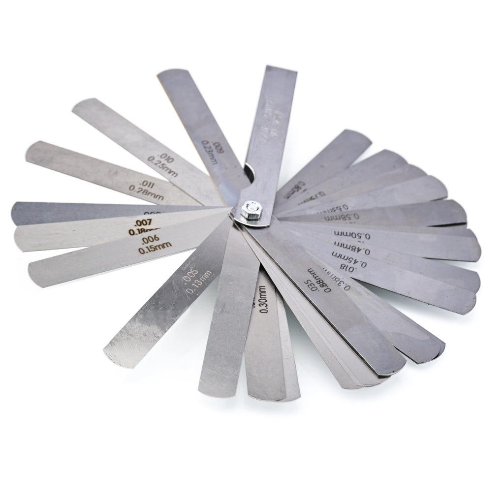 Spessimetri 0,04-0,8mm Set 32 Pezzi – Precisione e Durata | Misurazione Spazi e Distanze
