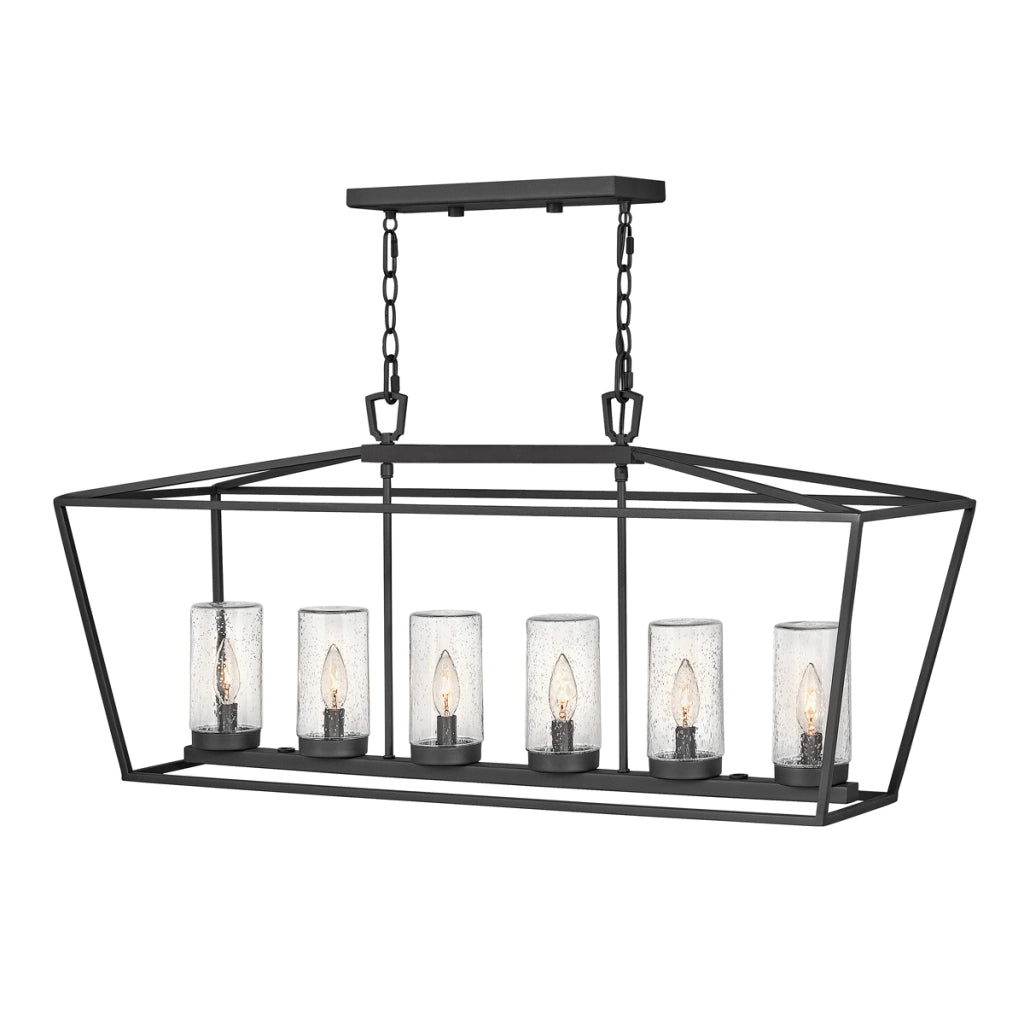 Lampada sospesa esterna nera 6xE14 Alford Place Quintiesse