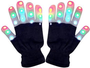 Guanti con illuminazione LED, nero