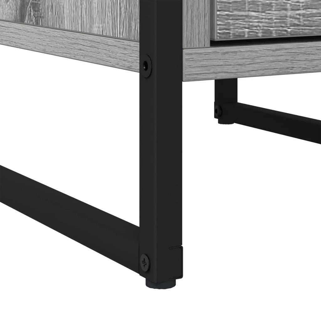 Comodino Grigio Sonoma 39,5 x 30 x 50 cm Legno multistrato
