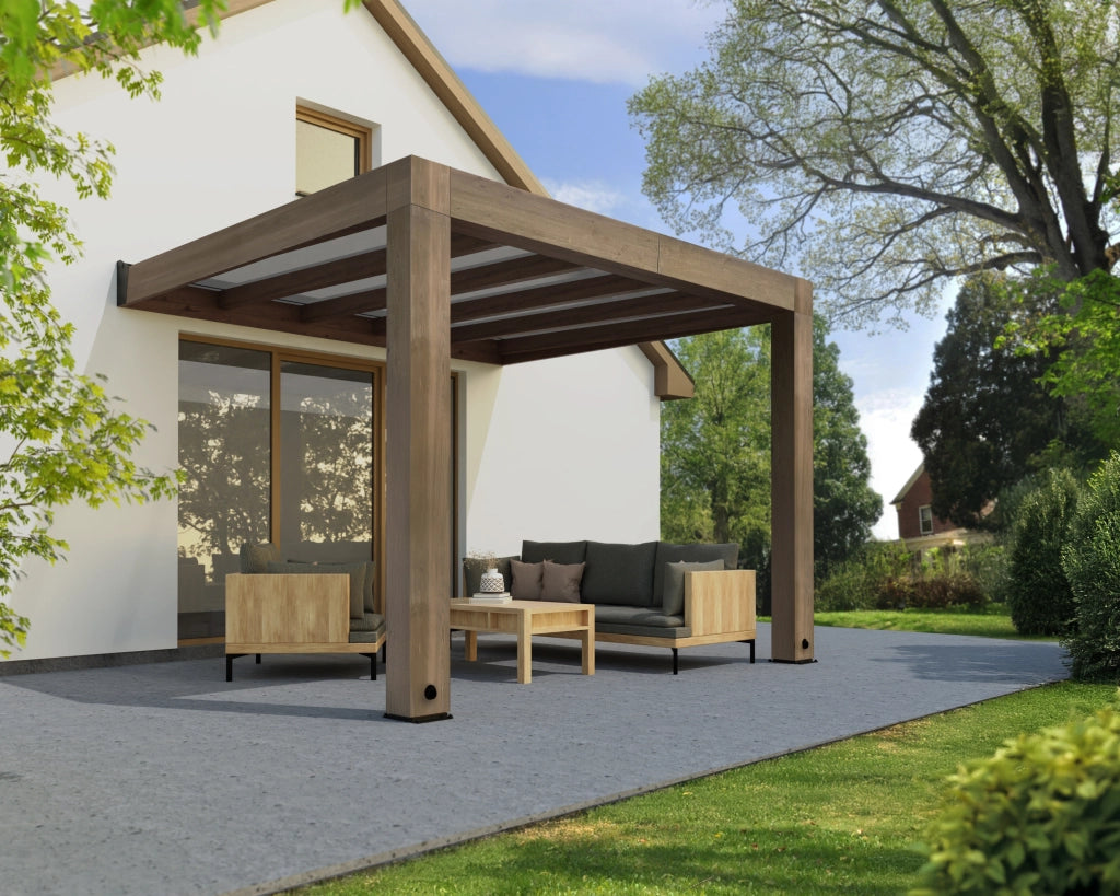 Pergola Helsinki 3X3.4 m Pergola in legno di cedro