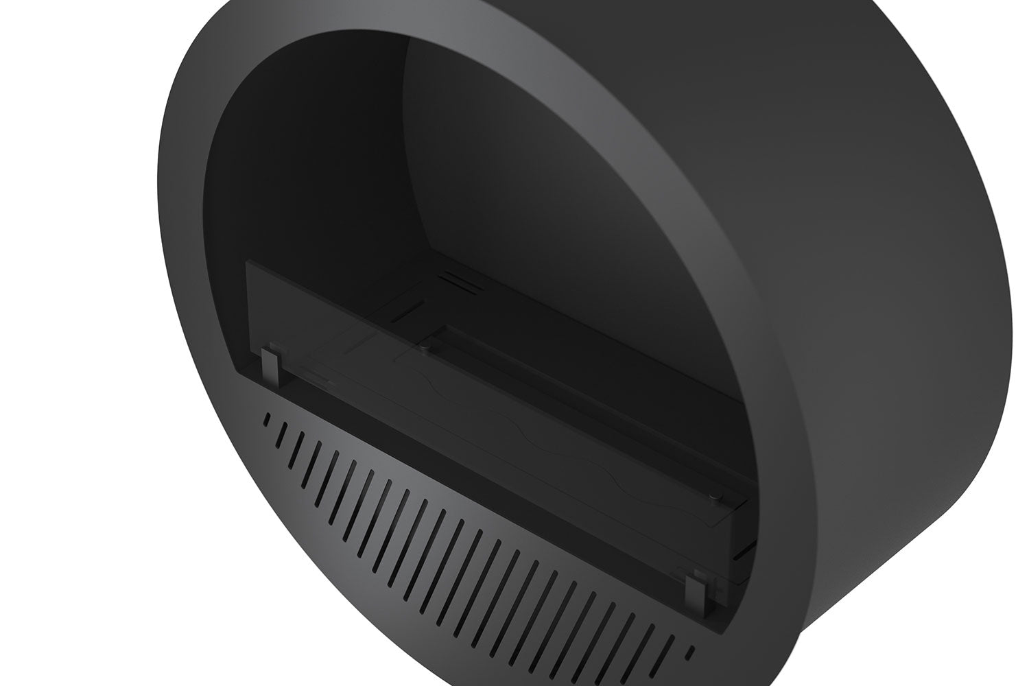 Camino a Bioetanolo da Incasso Ø74x30 cm Incyrcle Slim Inside Nero