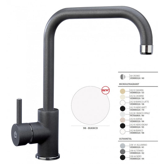 Miscelatore da incasso plados ultragranit bianco venmix20-98 - 8032424119299