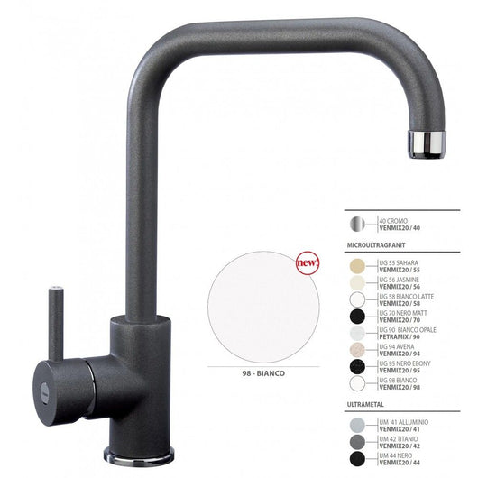 Miscelatore da incasso plados ultragranit bianco venmix20-98 - 8032424119299