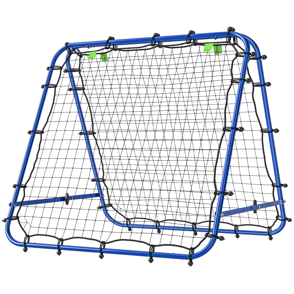 Rete da calcio regolabile 5 angoli ¨C zephmum ¨C blu 91x91 cm