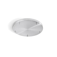 Rosone Multicavo 5 Fori In Metallo Cromo Lucido D45Cm