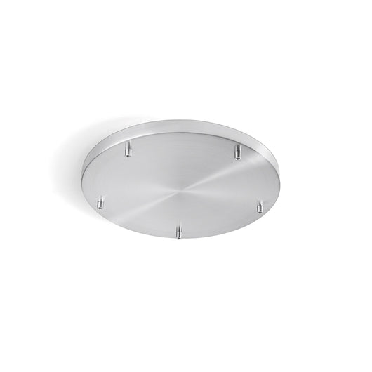 Rosone Multicavo 5 Fori In Metallo Cromo Lucido D45Cm