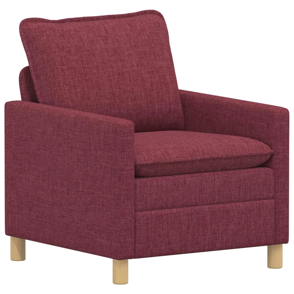Set di divani 2 pz Rosso Vino Tessuto 3417020