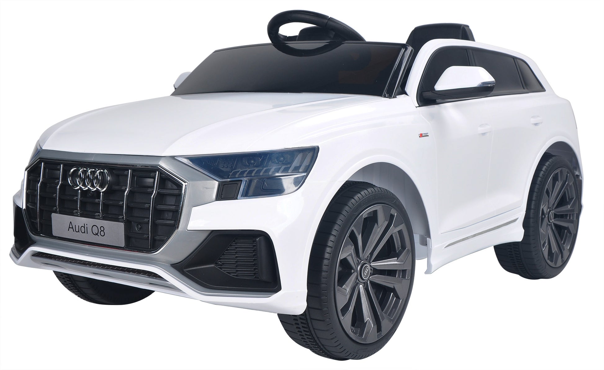 Macchina Elettrica per Bambini 12V con Licenza Audi Q8 Bianca