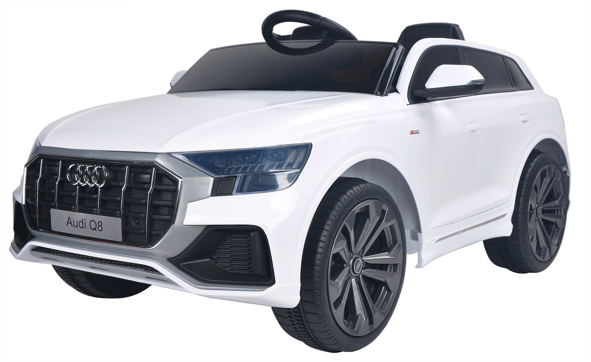 Macchina Elettrica per Bambini 12V con Licenza Audi Q8 Bianca