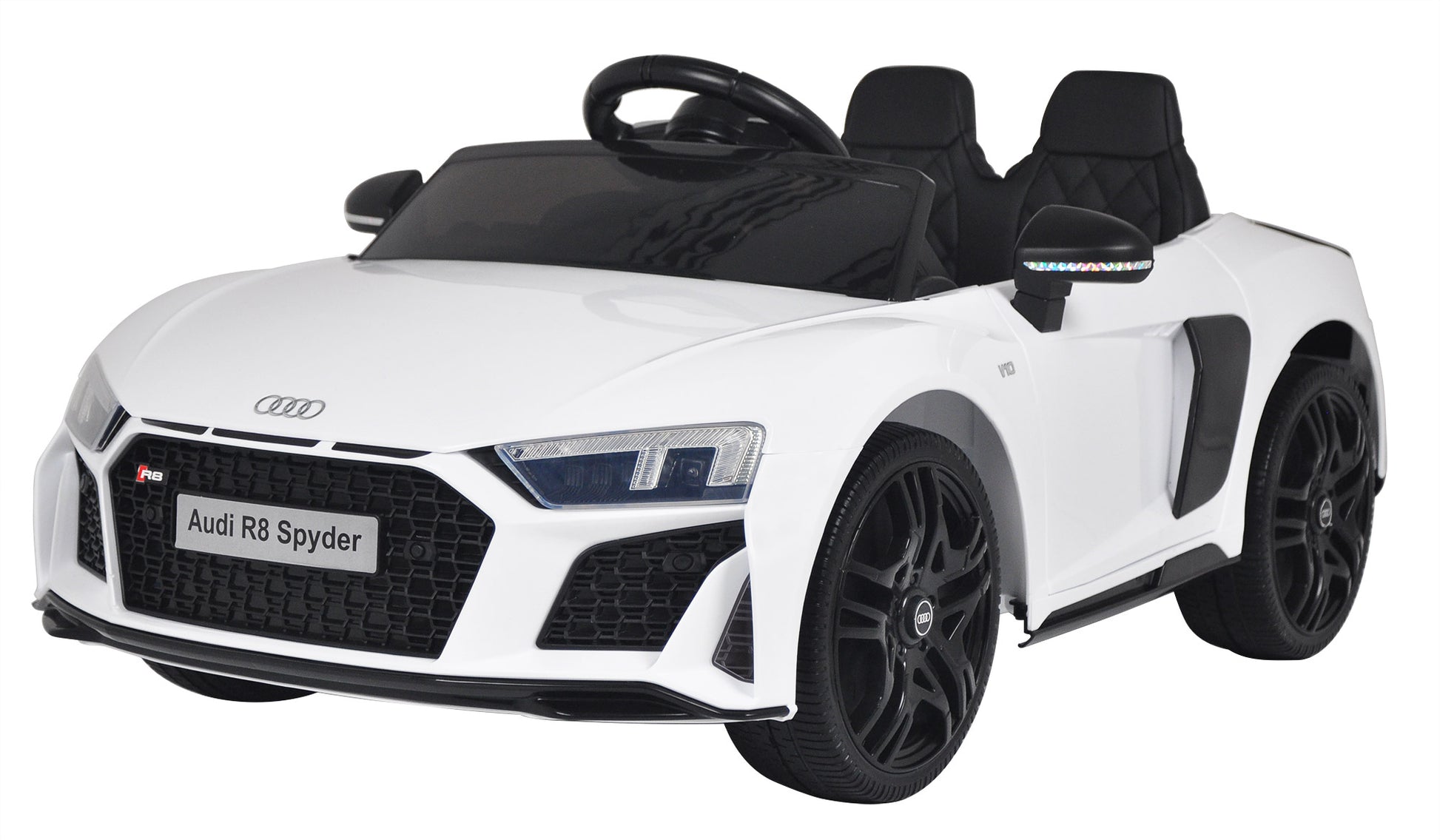 Macchina Elettrica per Bambini 12V con Licenza Audi R8 Spyder Bianca