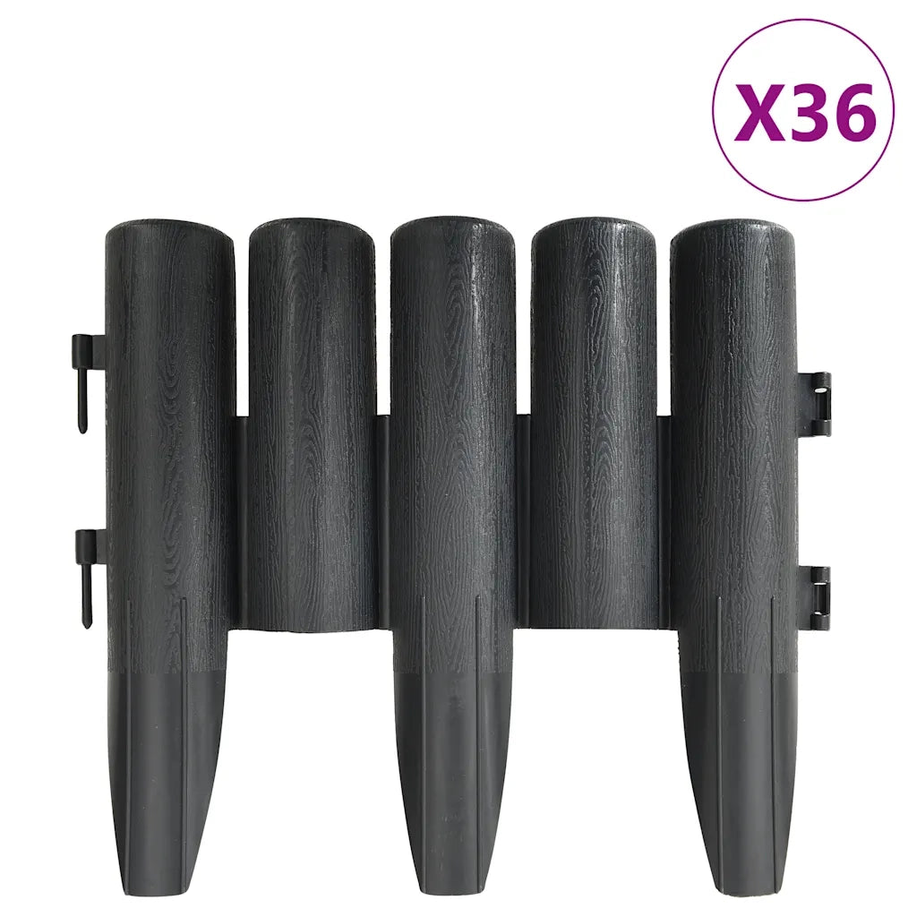 Bordature per Prato 36 pz Antracite 10 m in PP CFW9406144